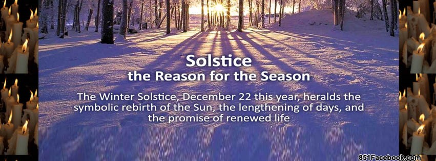 Solstice: the Reason for the Season. The Winter Solstice, Dec. 22 this year heralds the symbolic rebirth of the Sun, the lengthening of days, and the promise of renewed life.