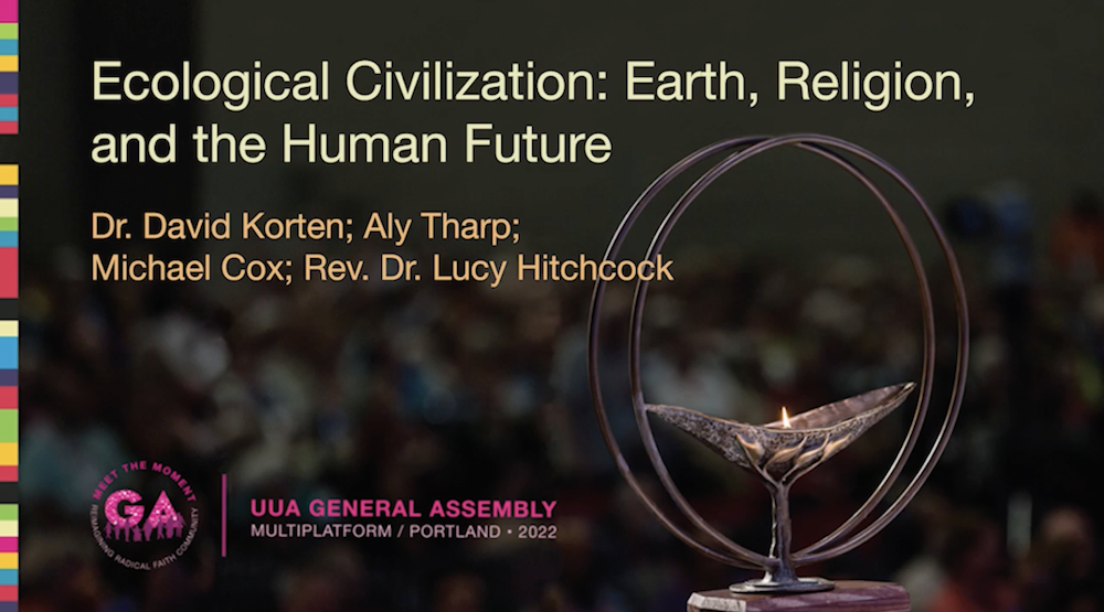 Ecological Civilization: Earth, Religion, and the Human Future. Click here to watch the recording.