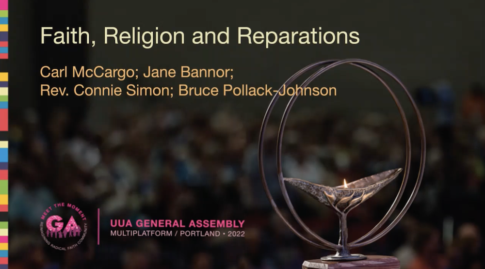 Faith Calls Us On: Faith, Religion, and Reparations. Click here to view the recording