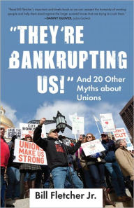 book cover; union rally with various signs, including most visibly “Unions Make Us Strong”.