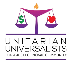 Unitarian Universalists for a Just Economic Community logo; https://uujec.net