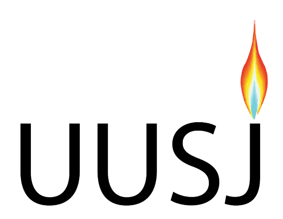 Unitarian Universalists for Social Justice logo; UUSJ: advocacy in the nation’s capital learn more at https://uusj.org